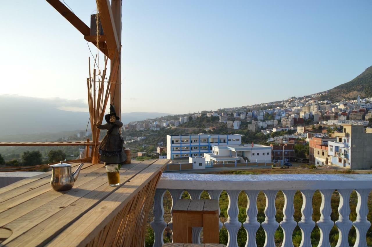 Alibaba Apartment Hostel Bamboo Rooftop Room Chefchaouen Exteriör bild