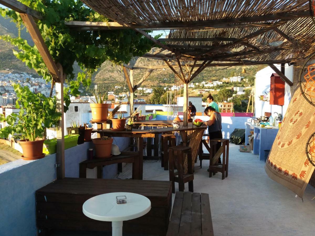 Alibaba Apartment Hostel Bamboo Rooftop Room Chefchaouen Exteriör bild